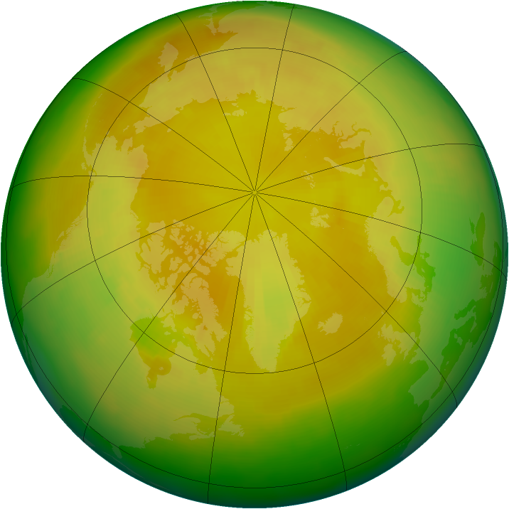 Arctic ozone map for May 2003